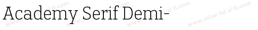 Academy Serif Demi字体转换